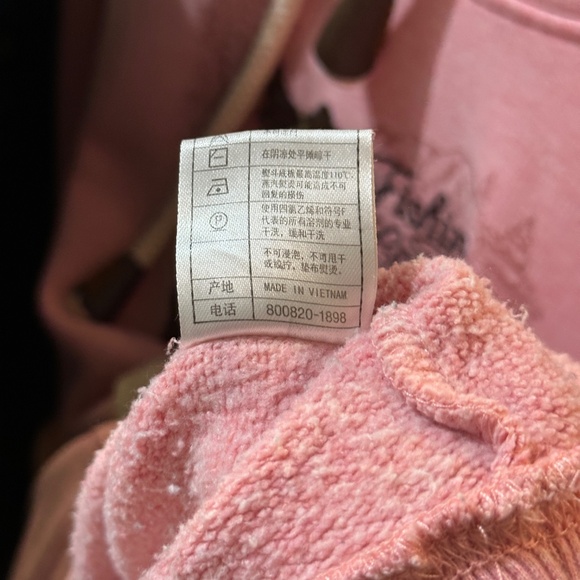 Vintage Teenie Weenie pink super soft hoodie - Picture 6 of 7